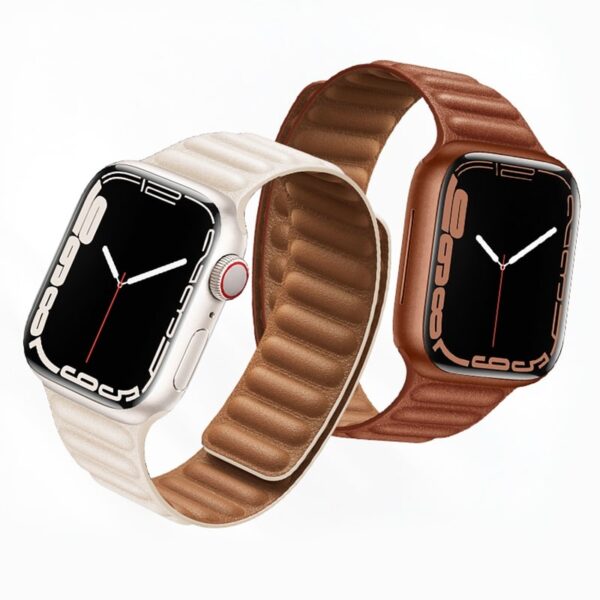 Hoco WA23 Original series leather chain magnetic strap for iWatch(38/40/41mm) star color