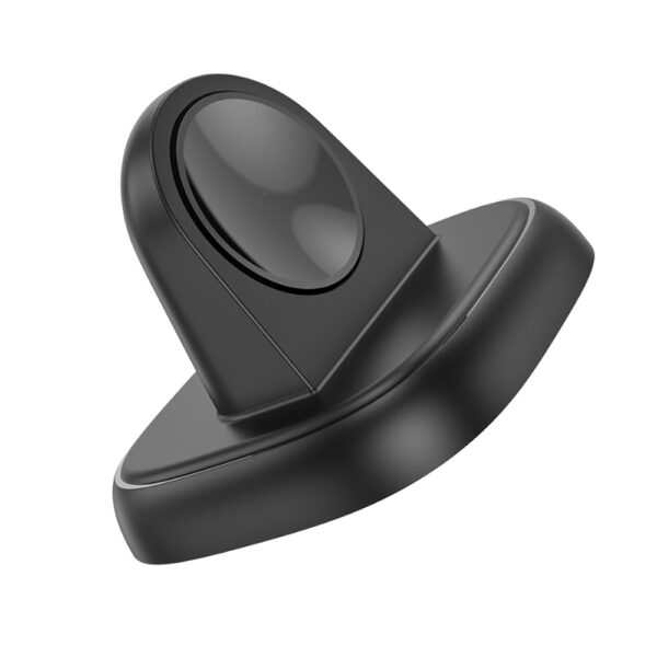 6942007601436-2 Hoco CW49 SAM smart watch wireless charging stand black