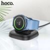 6942007601436-3 Hoco CW49 SAM smart watch wireless charging stand black