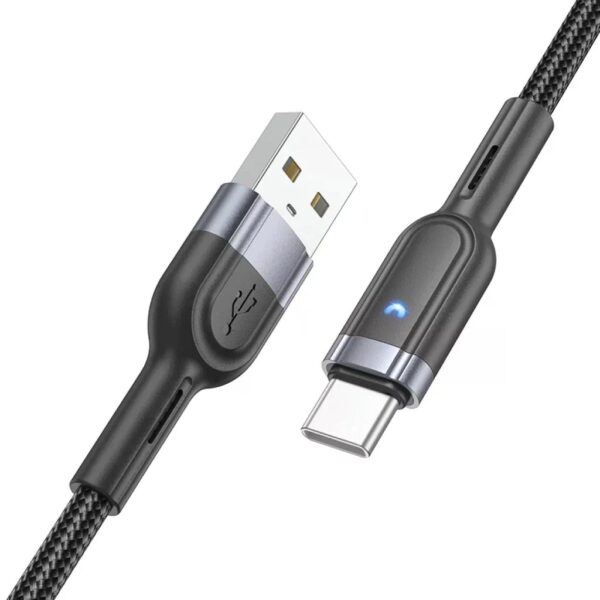 Hoco U117 Grand intelligent power-off charging data cable Type-C black