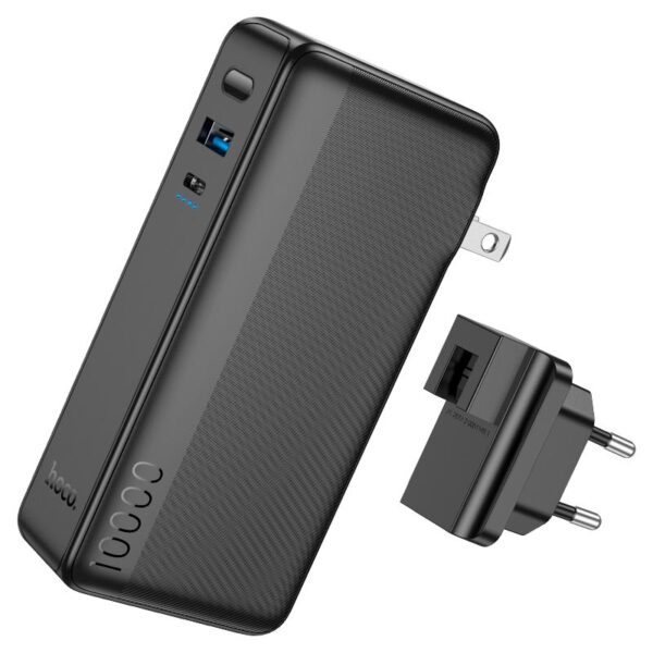 Hoco Q16 Friendly 22.5W fully compatible power bank(US/EU)(10000mAh) black