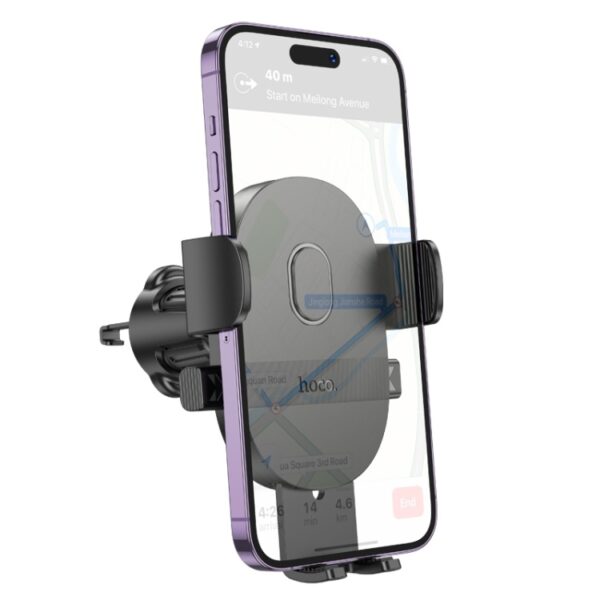 Hoco H18 Mighty one-button car holder(air outlet) black