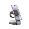 Hoco CQ3 Motorcycle folding 3-in-1 magnetic wireless fast charger black