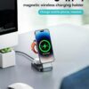 Hoco CQ3 Motorcycle folding 3-in-1 magnetic wireless fast charger black