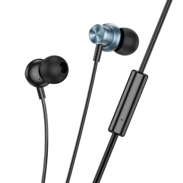 Hoco M110 Encourage metal universal earphones with mic silver