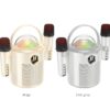 Hoco BS59 Pearlescent BT speaker with mic cold gray