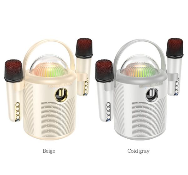 Hoco BS59 Pearlescent BT speaker with mic cold gray