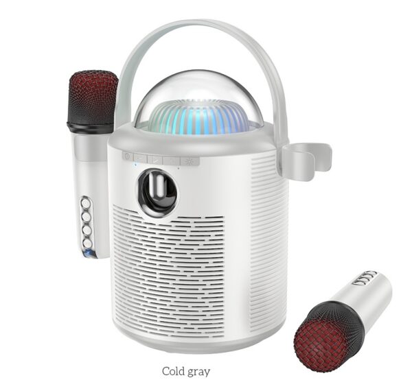 Hoco BS59 Pearlescent BT speaker with mic cold gray