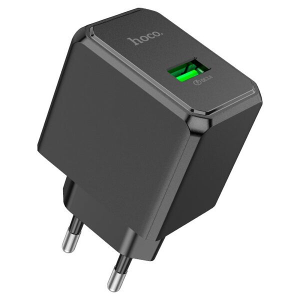 Hoco CS12A Ocean single port QC3.0 charger(EU) black