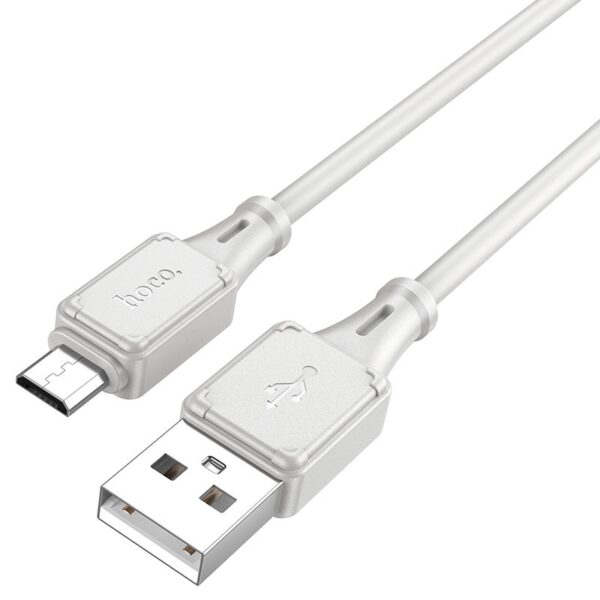 6942007604062 Hoco X101 Assistant silicone charging data cable Micro gray