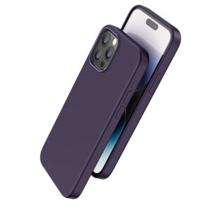 Hoco Pure series silicone magnetic protective case iP15 Pro Max purple