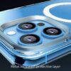 Hoco Amber magnetic protective case for iP15 Plus(AS3) transparent