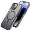 Hoco AS5 19ft anti-fall flexible airbag magnetic case for iP15 Pro Max purple