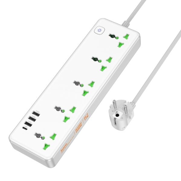 Hoco AC13A Talento 5-position socket(1C3A)(EU) black
