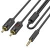 6942007607759 Hoco UPA28 3.5 double lotus RCA audio cable black