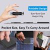 Hoco CQ4 Unique 3-in-1 folding magnetic wireless fast charger black