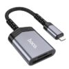 Hoco UA25 2-in-1 card reader iP metal gray