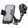 Hoco H27 Rock push-type car holder(center console) black and gray