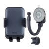 Hoco H27 Rock push-type car holder(center console) black and gray
