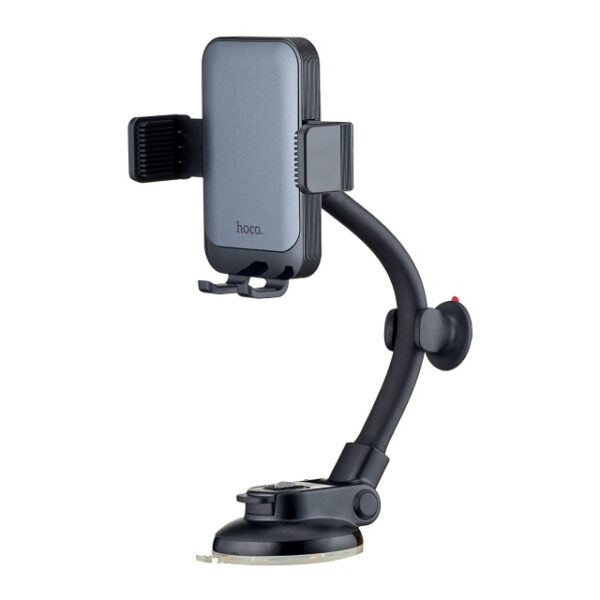 Hoco H27 Rock push-type car holder(center console) black and gray