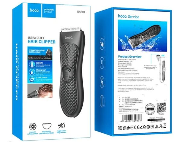 6942007609623-3 Hoco DAR04 Next electric hair cutter black