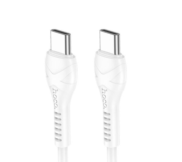 6942007610063-2 Hoco X37 Cool power 60W charging data cable Type-C to Type-C white