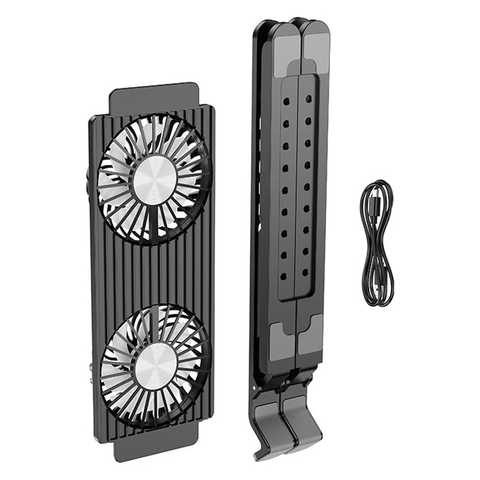 6942007610605-5 Hoco DH17 Brilliant heat dissipation folding notebook stand black