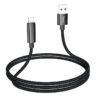 Hoco U125 Benefit charging data cable with display iP black