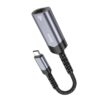 Hoco UA26 Type-C ethernet adapter(100 Mbps) metal gray