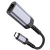 Hoco UA26 Type-C ethernet adapter(100 Mbps) metal gray
