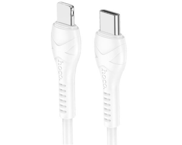 6942007612333 Hoco X37 Cool power PD charging data cable iP(L=0.5M) white