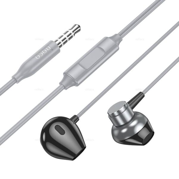 Hoco M125 Smart metal universal earphones with microphone black