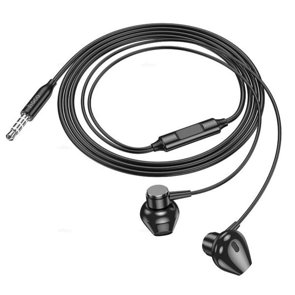 Hoco M125 Smart metal universal earphones with microphone black