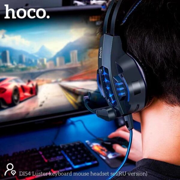 Hoco DI54 Luster keyboard mouse headset set(RU version) black
