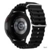 Hoco WH01 Flexible series marine double buckle silicone watchband(20mm) black