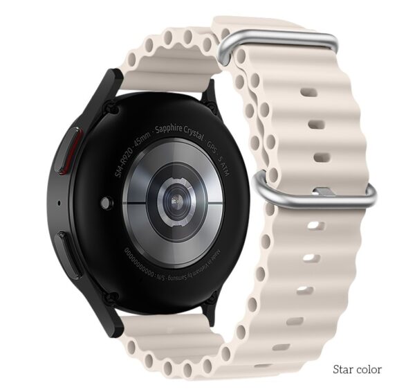 Hoco WH01 Flexible series marine double buckle silicone watchband(22mm) star color