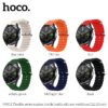 Hoco WH01 Flexible series marine double buckle silicone watchband(20mm) midnight blue