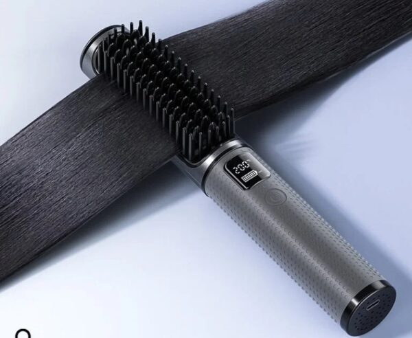 Hoco DAR34 Lucky portable straight-curling dual-purpose hair styler(EU) gray