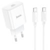 Hoco C76A Pro Majestic single port PD30W charger set(Type-C to Type-C)(EU) white