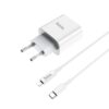 Hoco C76A Pro Majestic single port PD30W charger set(Type-C to Type-C)(EU) white