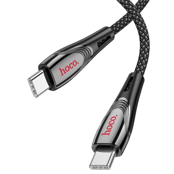 Hoco U133 Monte 60W charging data cable Type-C to Type-C black