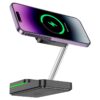 Hoco CQ10 Consuelo folding 3-in-1 wireless fast charger black