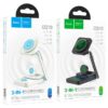 Hoco CQ10 Consuelo folding 3-in-1 wireless fast charger black