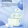 Hoco EW63 true wireless ANC noise reduction BT headset white