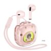 6942007618960 Hoco DES36 Cool Bear BT headset pink