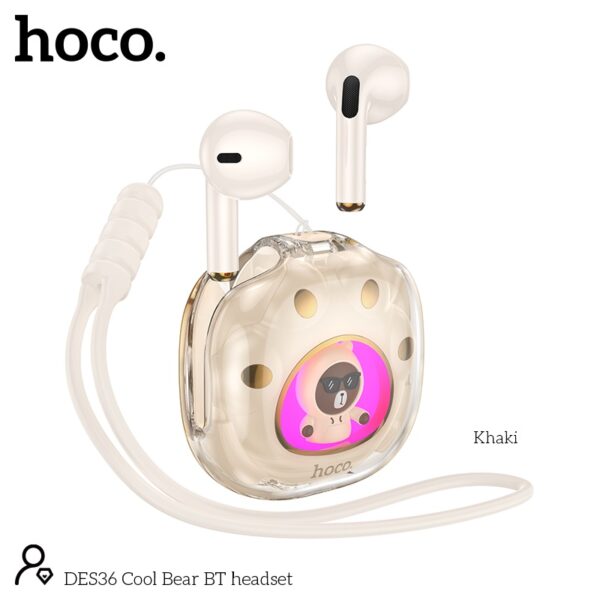 6942007618960-4 Hoco DES36 Cool Bear BT headset pink