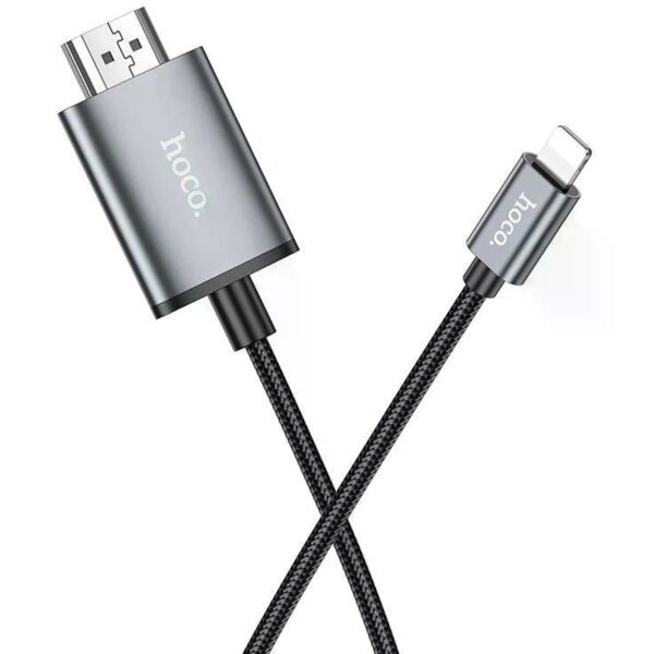 Hoco UA27 HD on-screen cable iP to HDTV metal gray