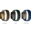 6942007619202-2 Hoco AS100 Woven fabric magnetic watchband for iWatch(38/40/41mm) green