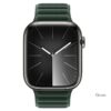 Hoco AS100 Woven fabric magnetic watchband for iWatch(42/44/45/49mm) green