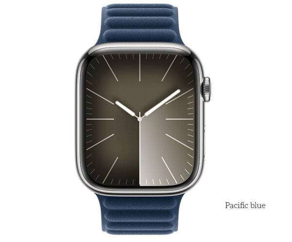 Hoco AS100 Woven fabric magnetic watchband for iWatch(38/40/41mm) pacific blue